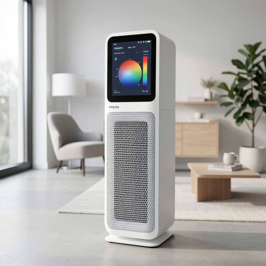 Philips AC2939/10 prečišćivač vazduha bela boja stub oblik sa HEPA filterom i prikazom kvaliteta vazduha na ekranu